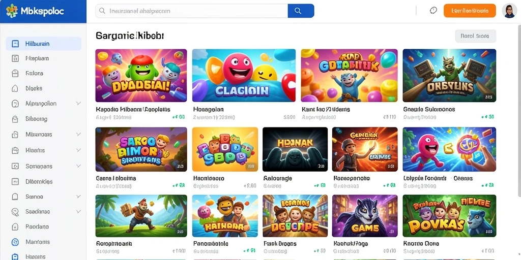 Pemandangan indah dari kota fantasi dalam game.