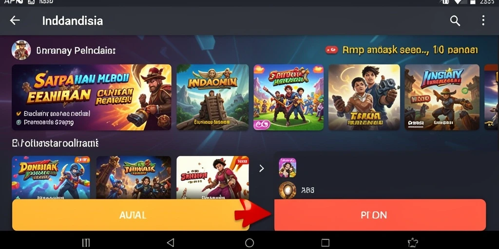 Layar utama aplikasi 918KAYA dengan pilihan permainan.