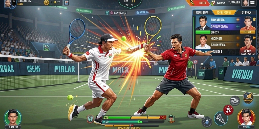 Tampilan grafik yang menakjubkan dalam game.