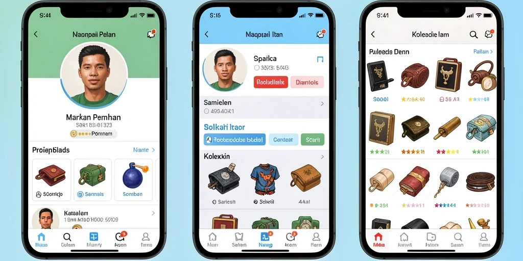 Tampilan antarmuka yang menarik dan user-friendly.