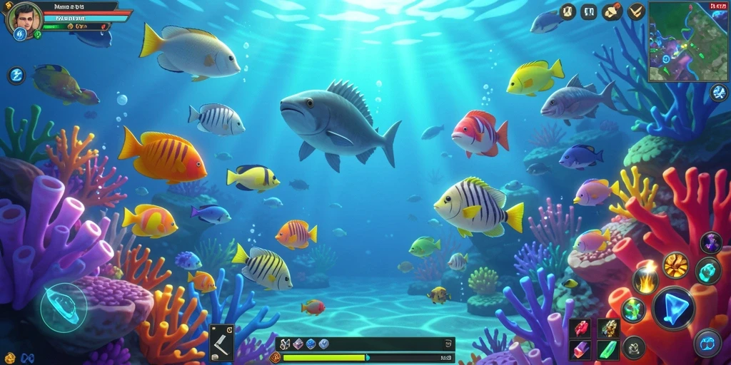 Screenshot menunjukkan eksplorasi planet yang menakjubkan.