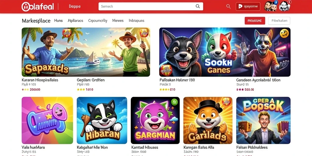 Tampilan utama game dengan karakter siap bertarung.